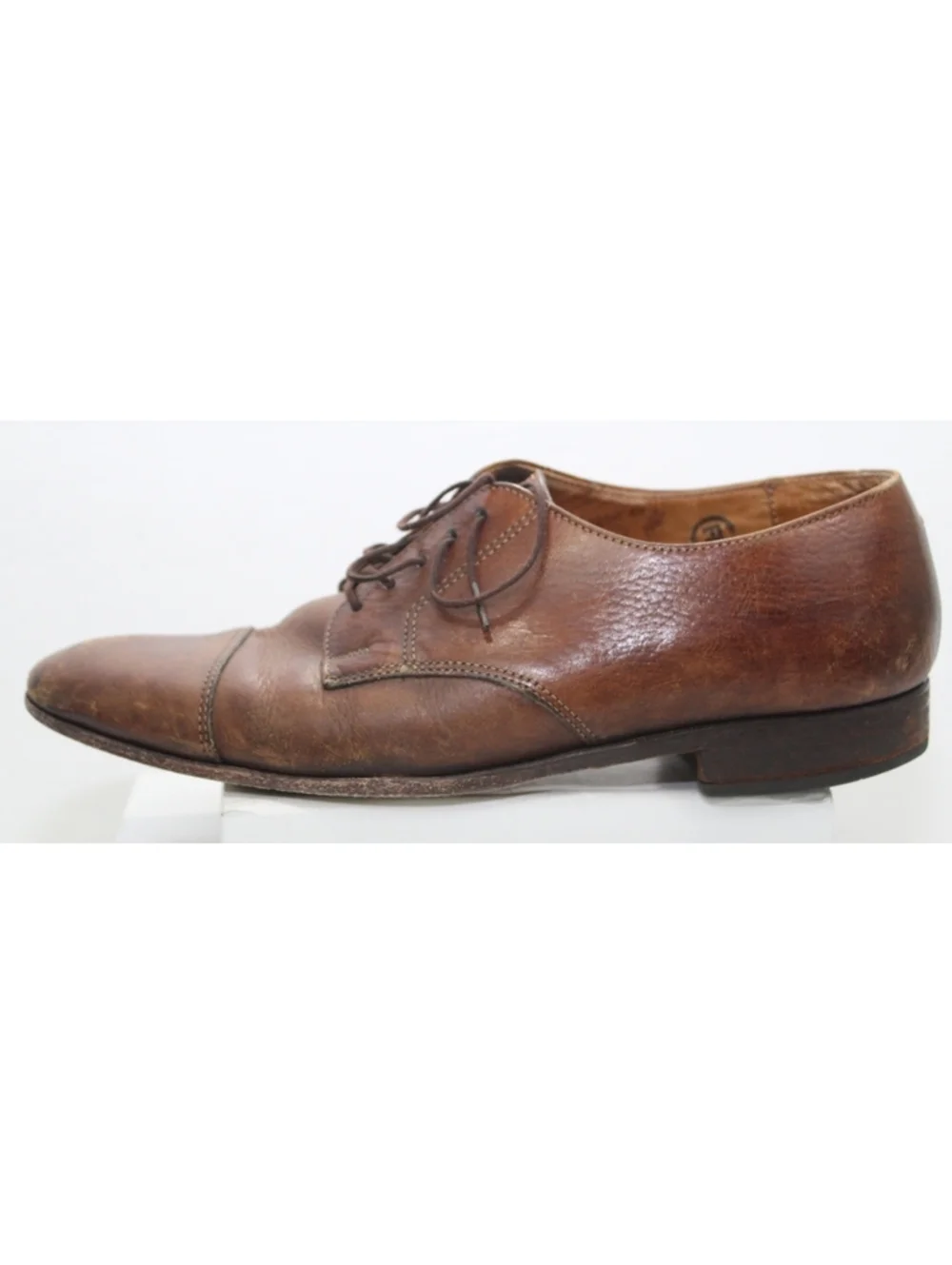 Cole Haan Watson Casual Brown Cap-Toe Oxford Mens Leather Dress Shoes Size 10 D
